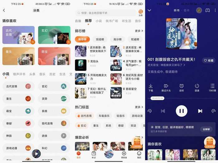 番茄畅听(海量小说音乐评书全场畅听) v6.5.2.32 vip会员高级版 第1张